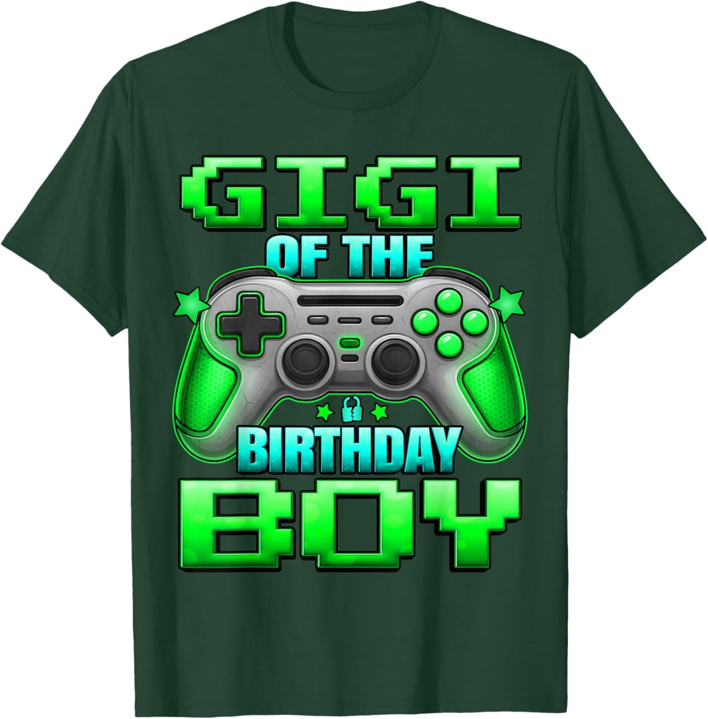 Gigi of The Birthday Boy Matching Family Grand Mother T-Shirt - T-Shirt | Forest