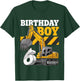 Kids 6 Year Construction Excavator 6nd Birthday Boy T-Shirt - T-Shirt | Forest