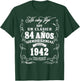 Vintage 84th Birthday Men Funny 1942 84 Birthday Spanish T-Shirt - T-Shirt | Forest