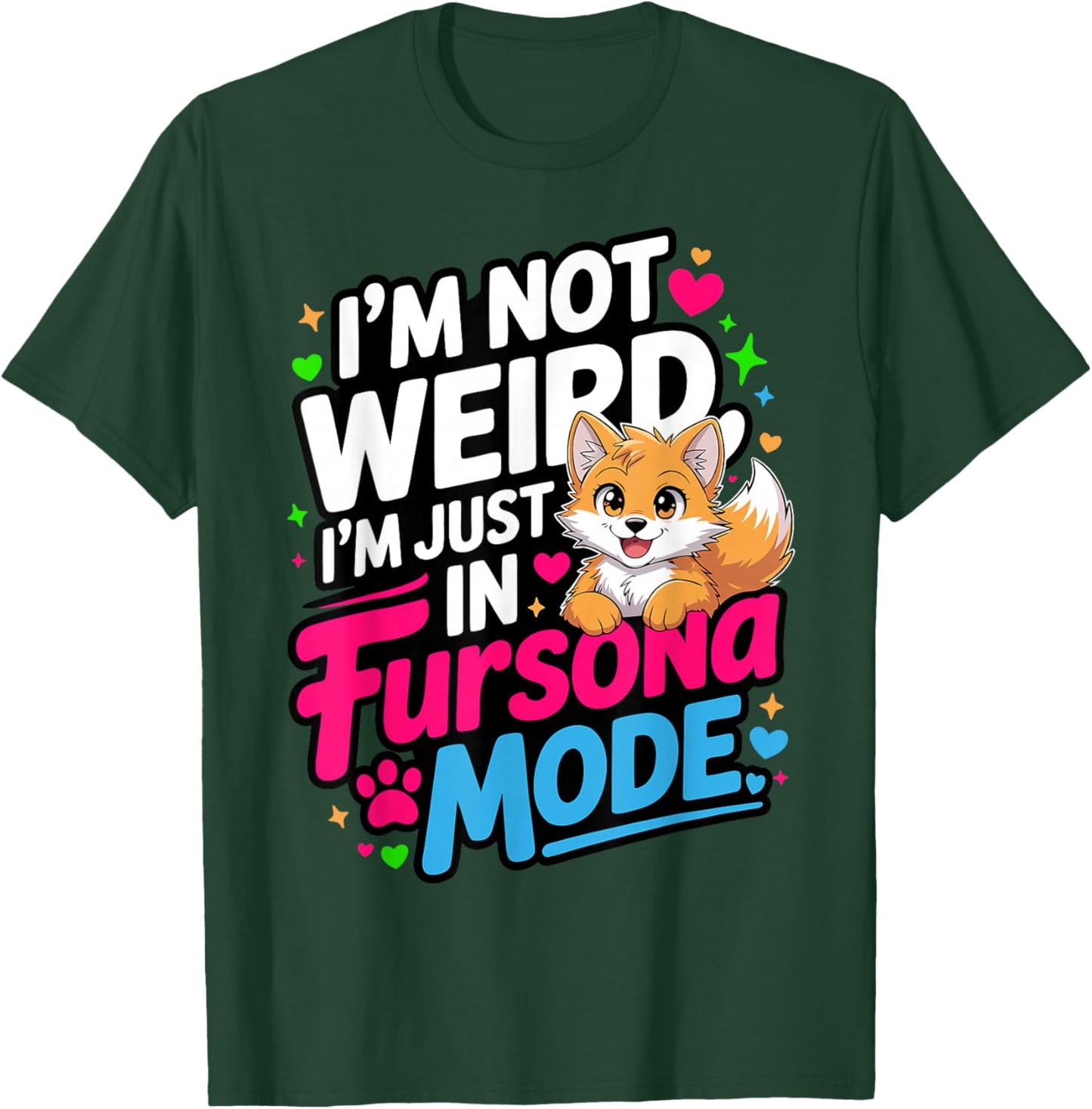 Cute Furry Fandom Anthropomorphic Animal Fursonas T-Shirt - T-Shirt | Forest