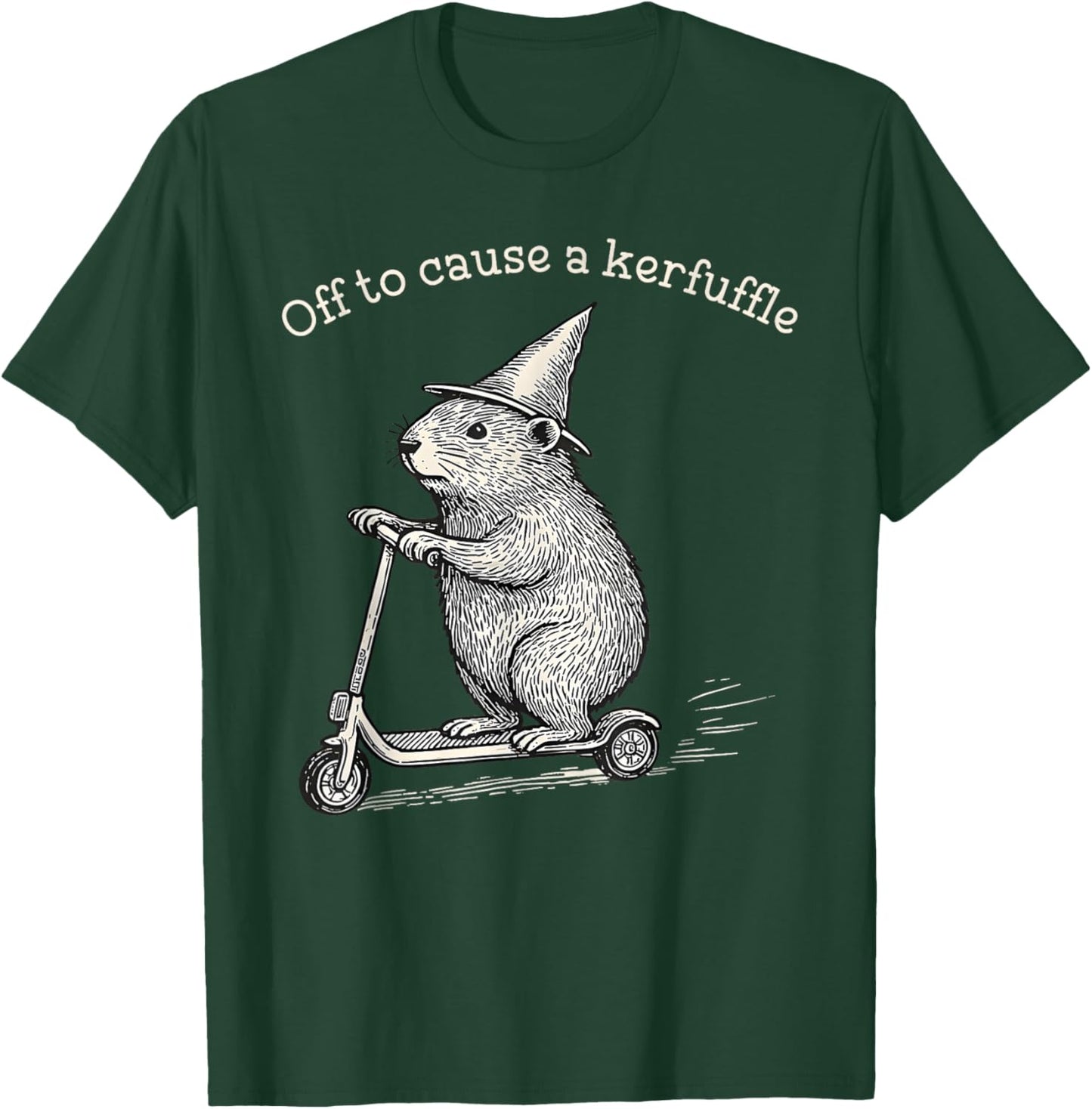 Funny Off to Cause A Kerfuffle Meme Capybara T-Shirt - T-Shirt | Forest