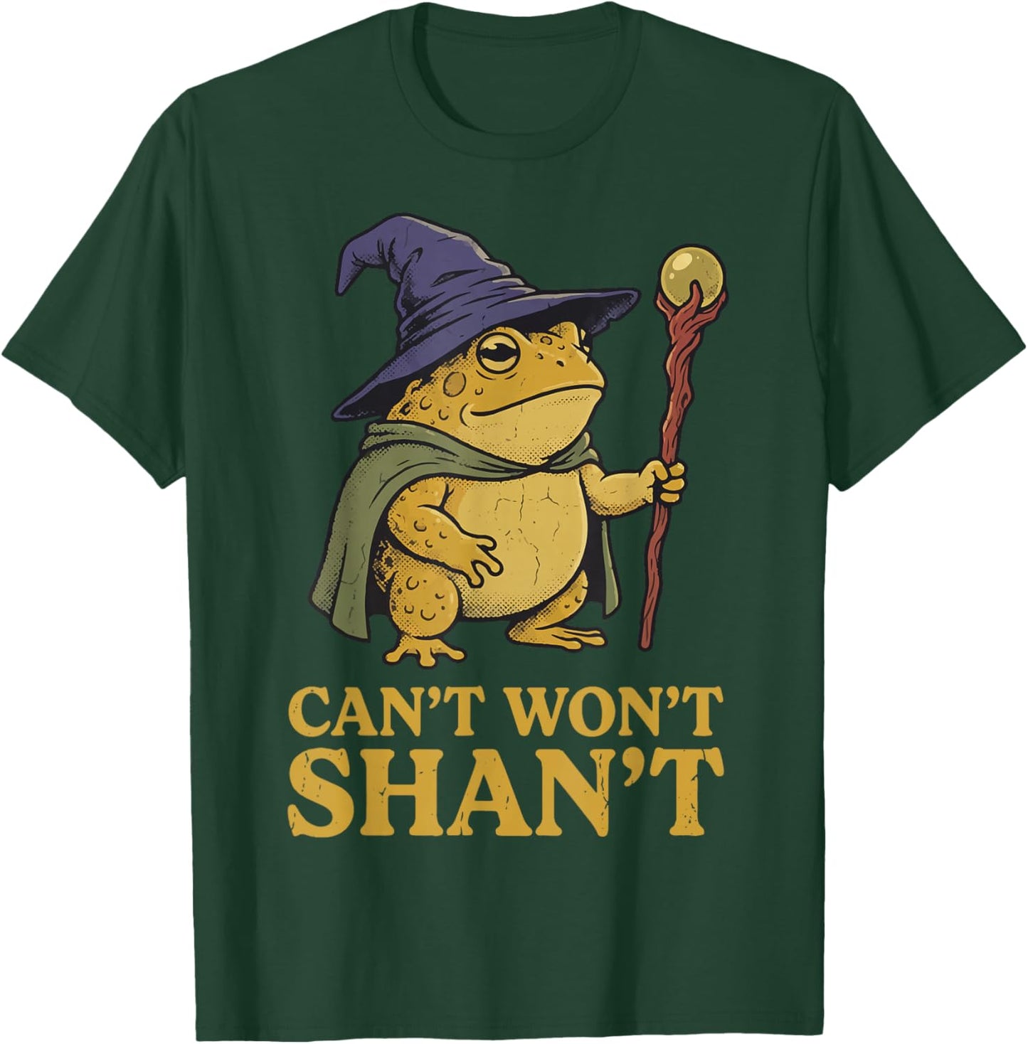 Can't Won't Shan't Frog T-Shirt - T-Shirt | Forest