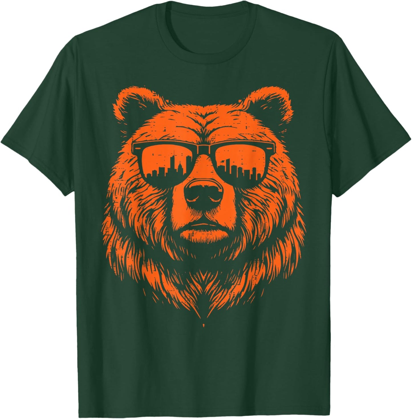 Bear Sunglasses Women Kids Boys Girls Men Youth Teen T-Shirt - T-Shirt | Forest