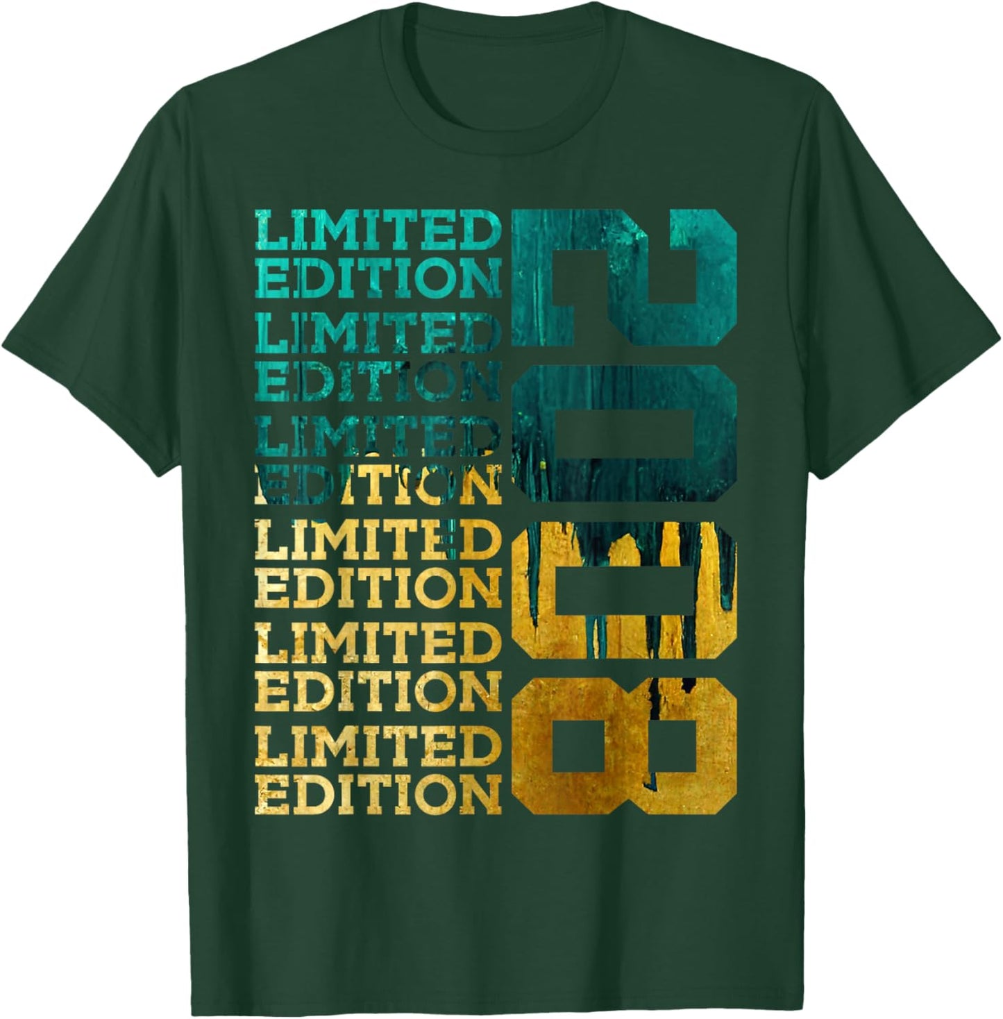 18 Years Limited Edition 2008 18TH Birthday T-Shirt - T-Shirt | Forest