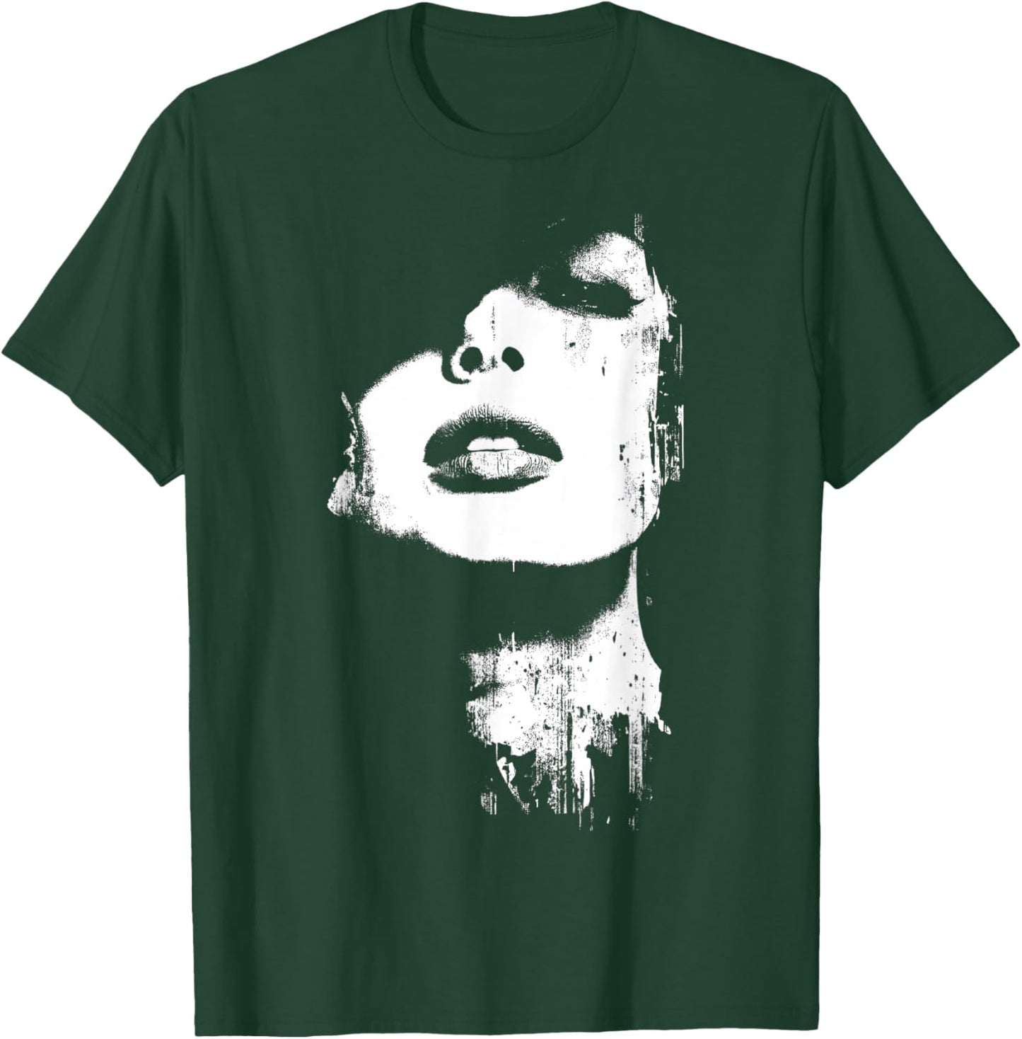 Grunge Portrait Cool Women -6XL T-Shirt - T-Shirt | Forest