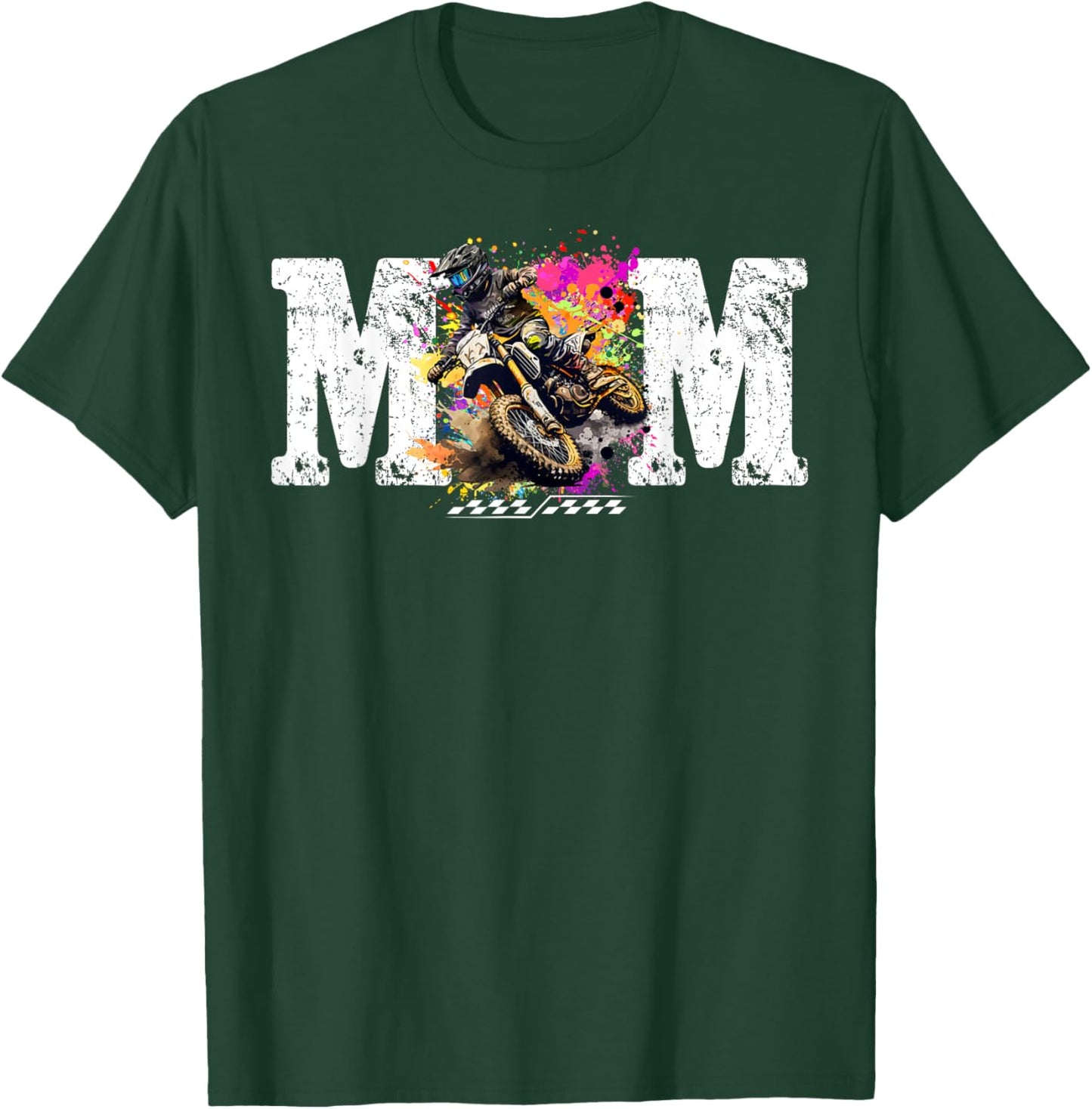 Mom Motocross Birthday T-Shirt - T-Shirt | Forest