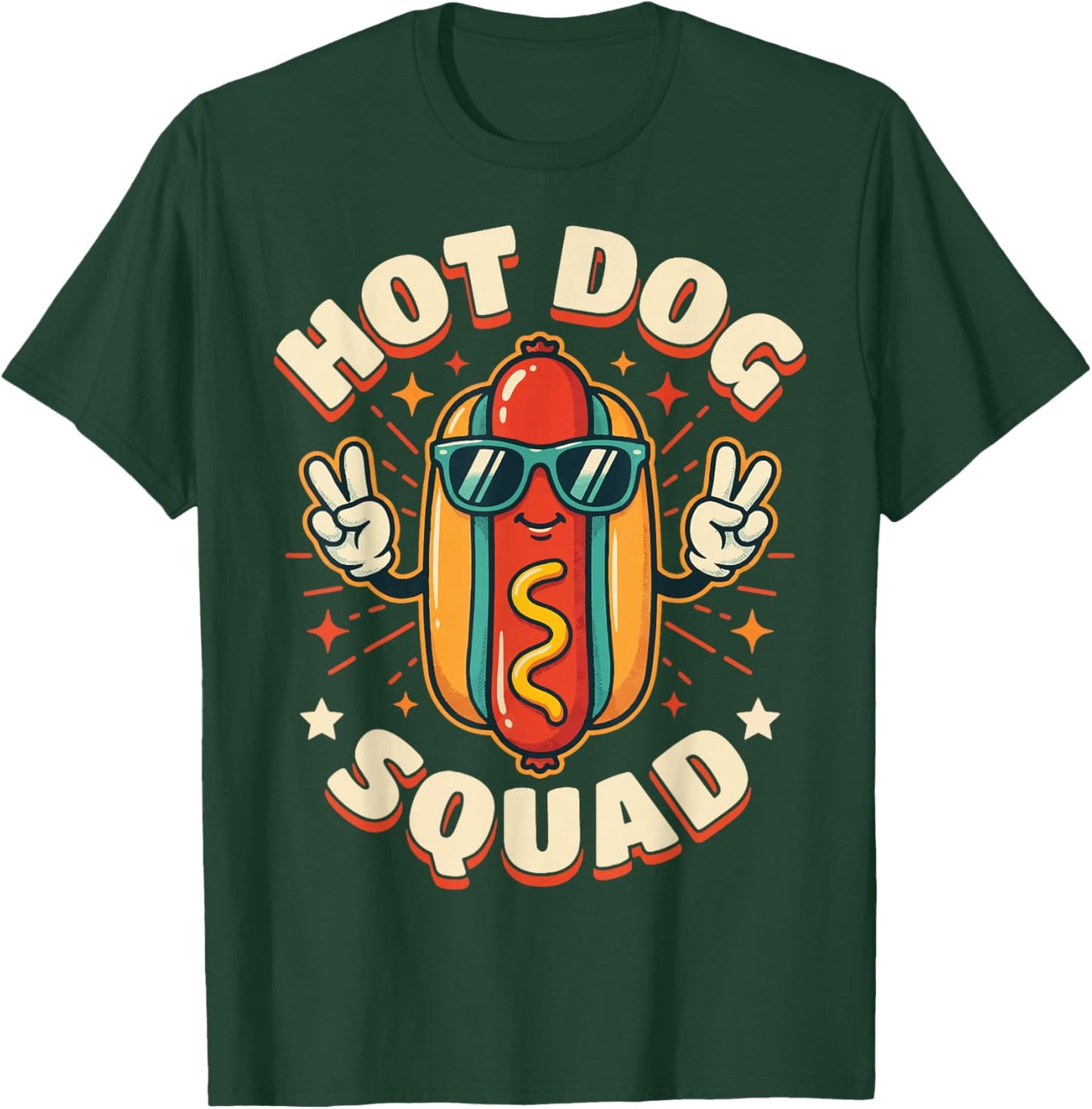 Hotdog Squad T-Shirt - T-Shirt | Forest