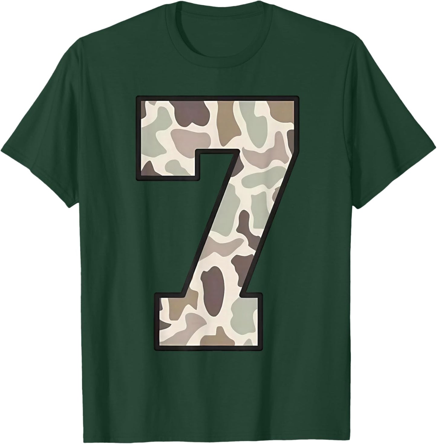 Camo Number 6 7 Funny Meme Halloween Costume T-Shirt - T-Shirt | Forest