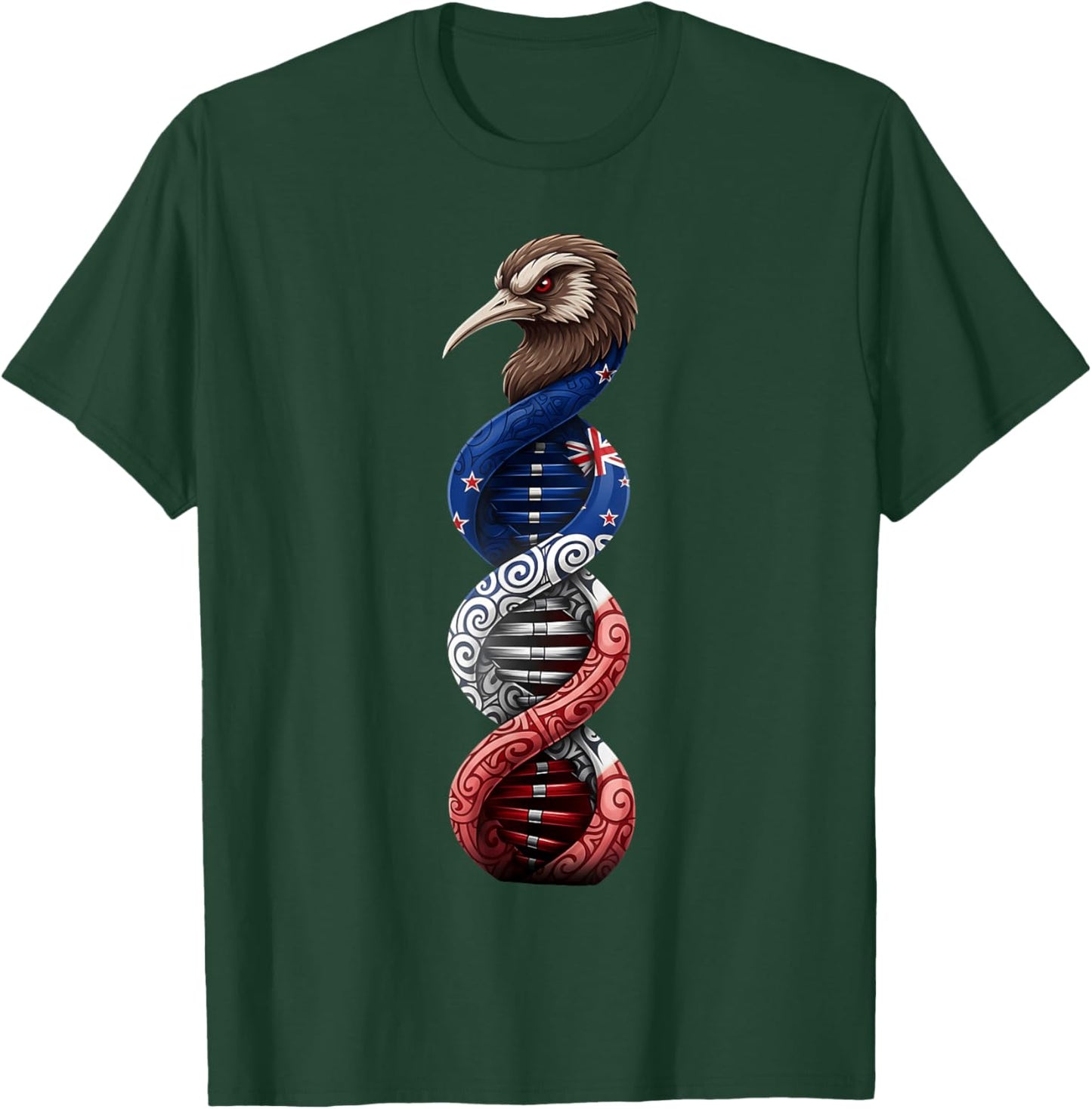 New Zealand Flag T-Shirt - T-Shirt | Forest