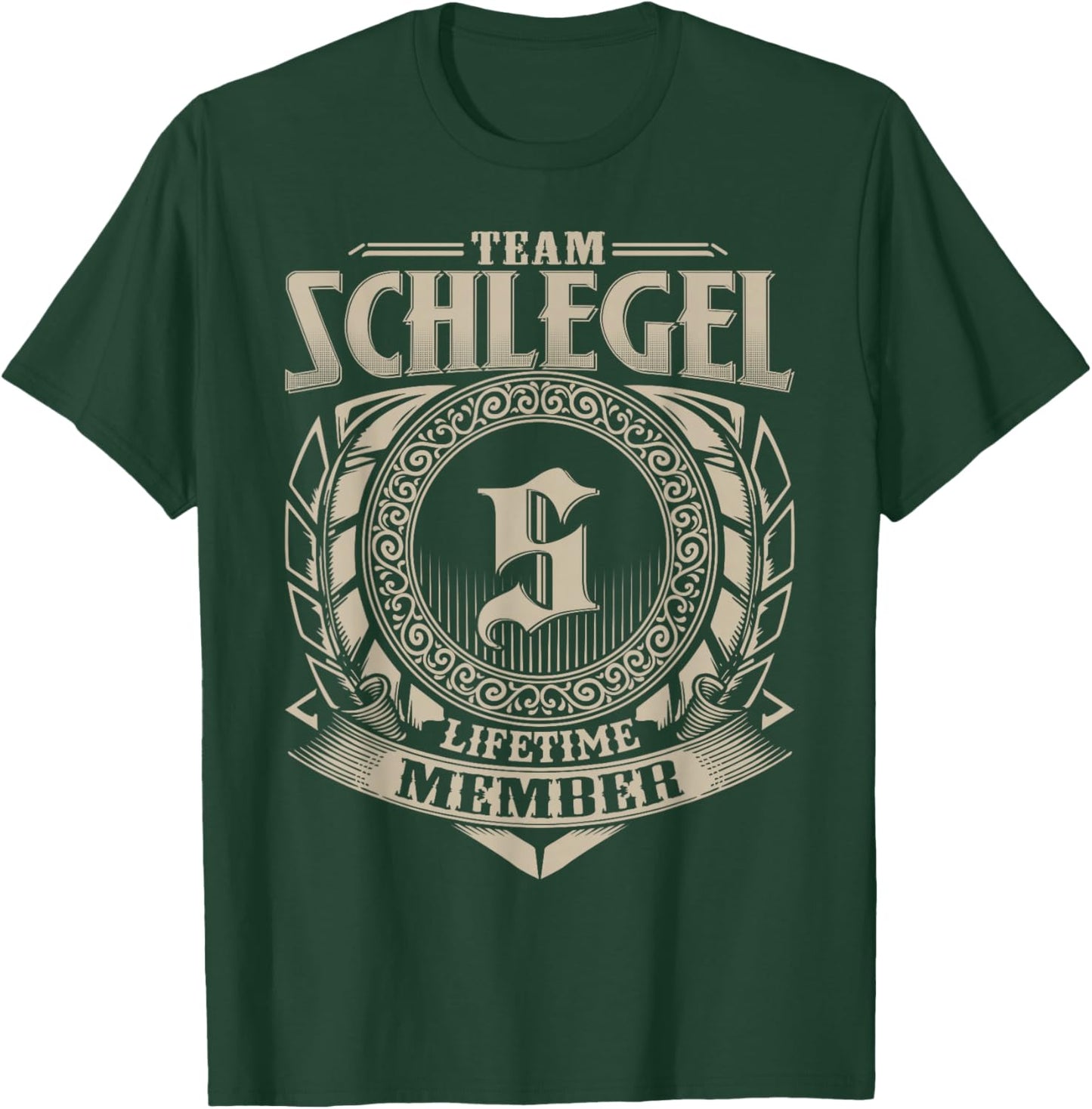 Team SCHLEGEL Lifetime Member SCHLEGEL Family Name Vintage T-Shirt - T-Shirt | Forest