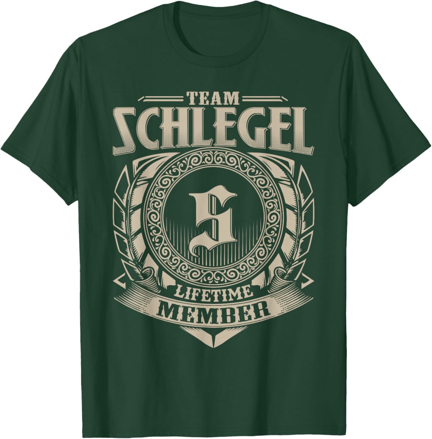 Team SCHLEGEL Lifetime Member SCHLEGEL Family Name Vintage T-Shirt - T-Shirt | Forest