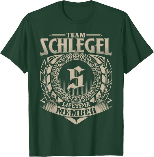 Team SCHLEGEL Lifetime Member SCHLEGEL Family Name Vintage T-Shirt - T-Shirt | Forest
