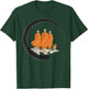 Retro Peace Walking Monks Minimalist Zen Art T-Shirt - T-Shirt | Forest
