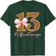 13th Birthday Girl Pink Coquette Bow Leopard 13 Year Old T-Shirt - T-Shirt | Forest