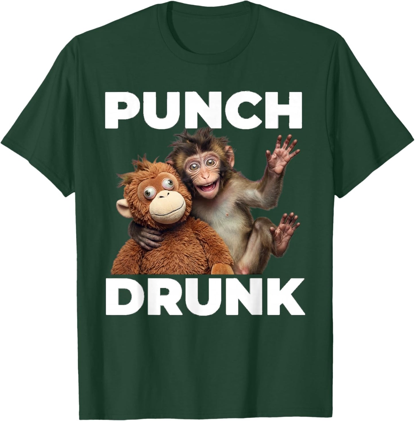 Punch the Monkey Punch Drunk T-Shirt - T-Shirt | Forest