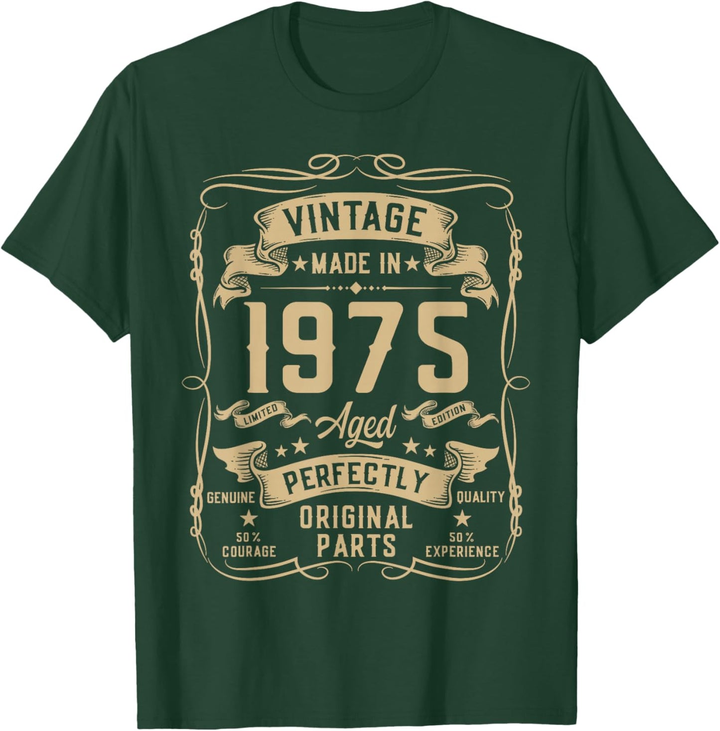 Vintage 1975 51yr 51st Birthday Gifts 51 Years Old T-Shirt - T-Shirt | Forest