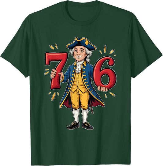 67 Funny George Washington Meme Six Seven Gen Alpha Slang T-Shirt - T-Shirt | Forest