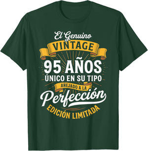 Vintage 95th Birthday Men Funny 95 Birthday Spanish T-Shirt - T-Shirt | Forest
