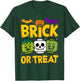 Brick or Treat Halloween Master Builder Blocks Building Kids T-Shirt - T-Shirt | Forest