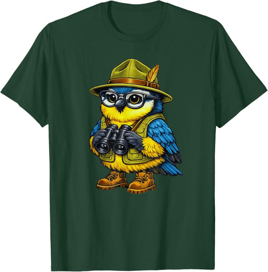 Funny Bird Nerd Watching Birding Lover T-Shirt - T-Shirt | Forest