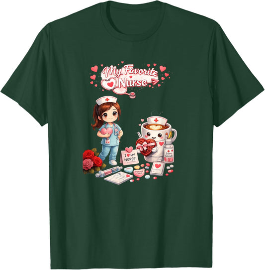 Nurse be My Valentine T-Shirt - T-Shirt | Forest