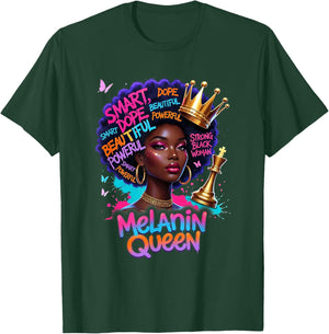 God African American Black Women Christian Afro Faith T-Shirt - T-Shirt | Forest