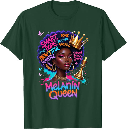 God African American Black Women Christian Afro Faith T-Shirt - T-Shirt | Forest
