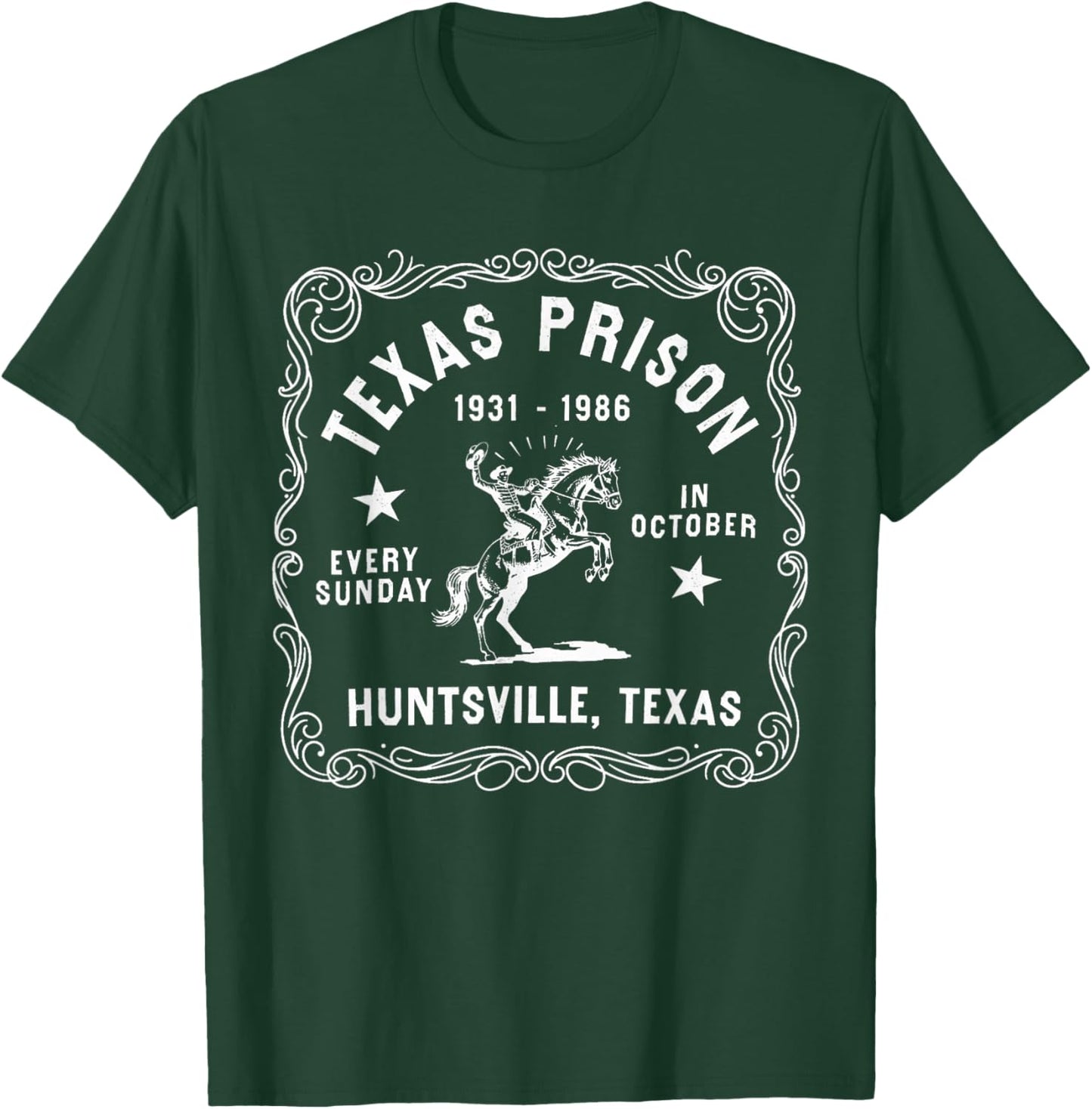 Retro Texas Prison Rodeo - Souvenir T-Shirt - T-Shirt | Forest