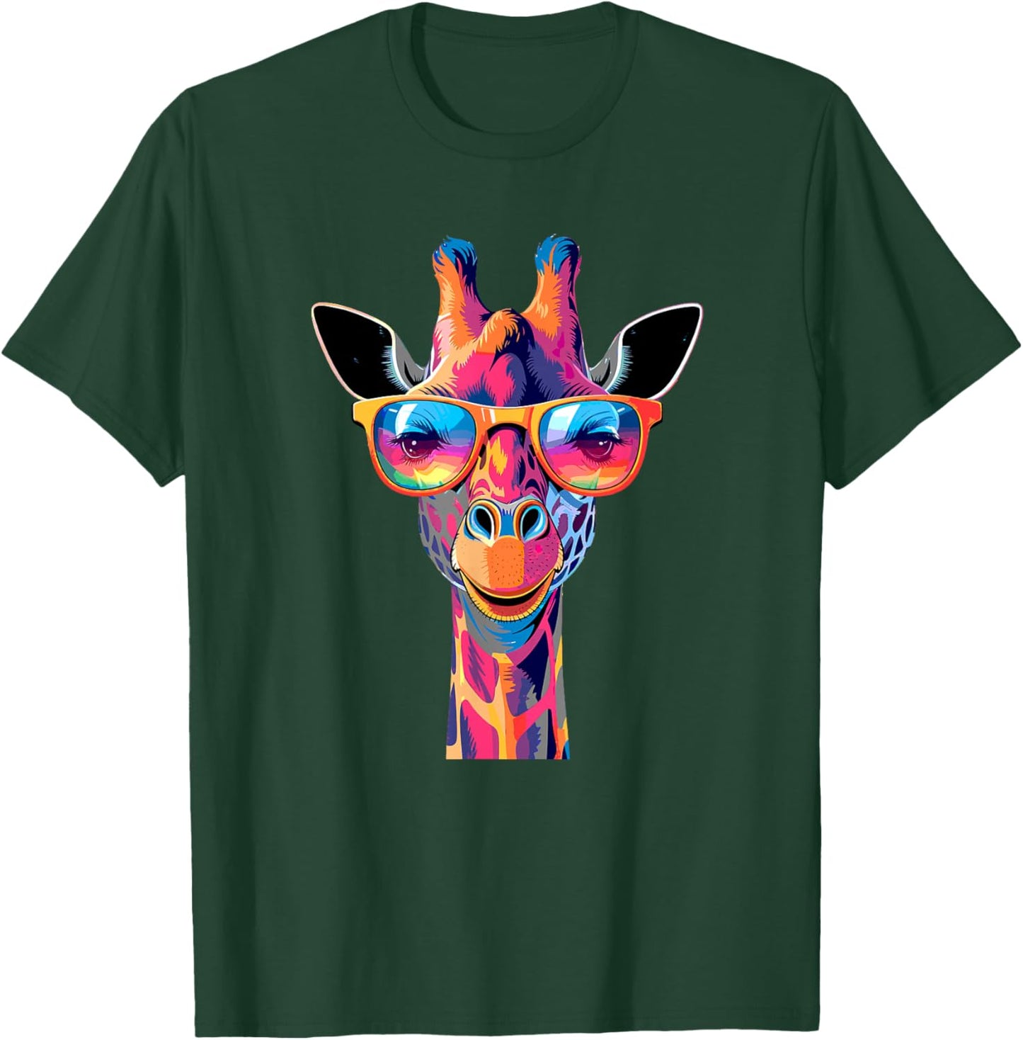 Funny Giraffe Sunglasses T-Shirt - T-Shirt | Forest