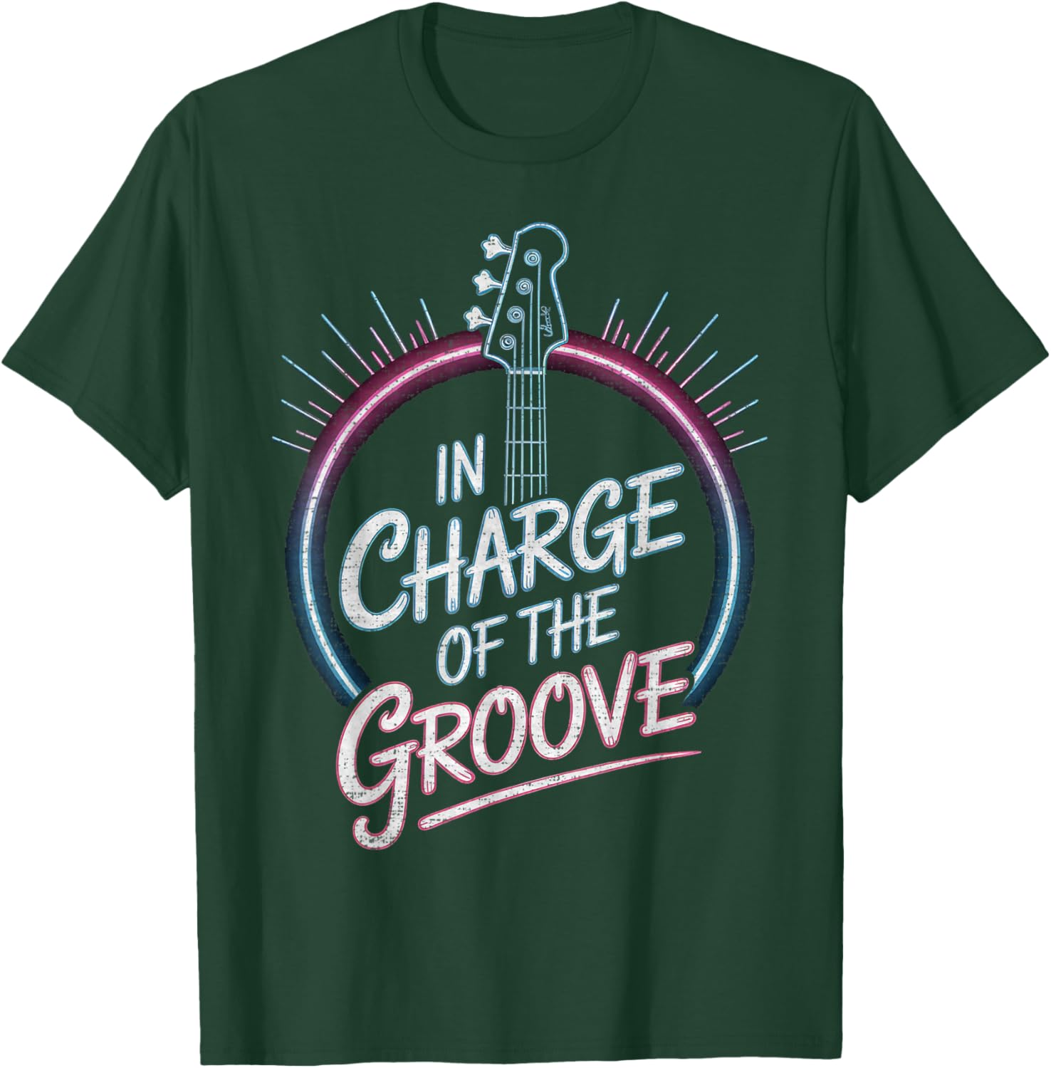 Bass Guitar Music Funny Bass-Player T-Shirt - T-Shirt | Forest