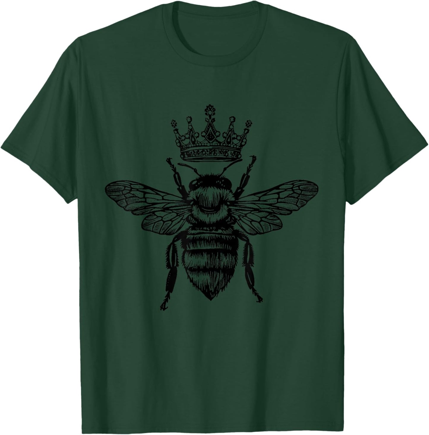 Queen Bee Cute Beekeeping Beekeeper T-Shirt - T-Shirt | Forest
