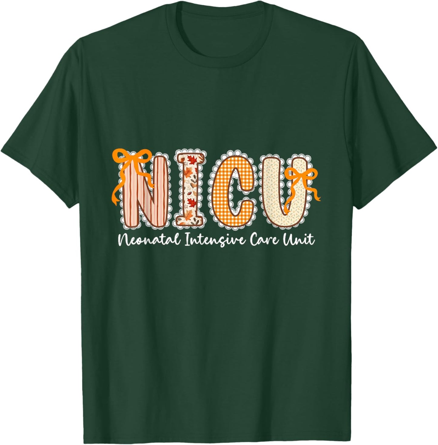 Nicu Nurse Cutest Pumpkin Fall Thanksgiving Nursing T-Shirt - T-Shirt | Forest