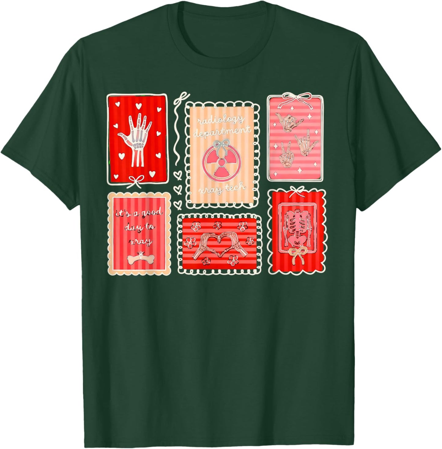 Radiology Valentine Heart for Valentine X-ray Tech T-Shirt - T-Shirt | Forest