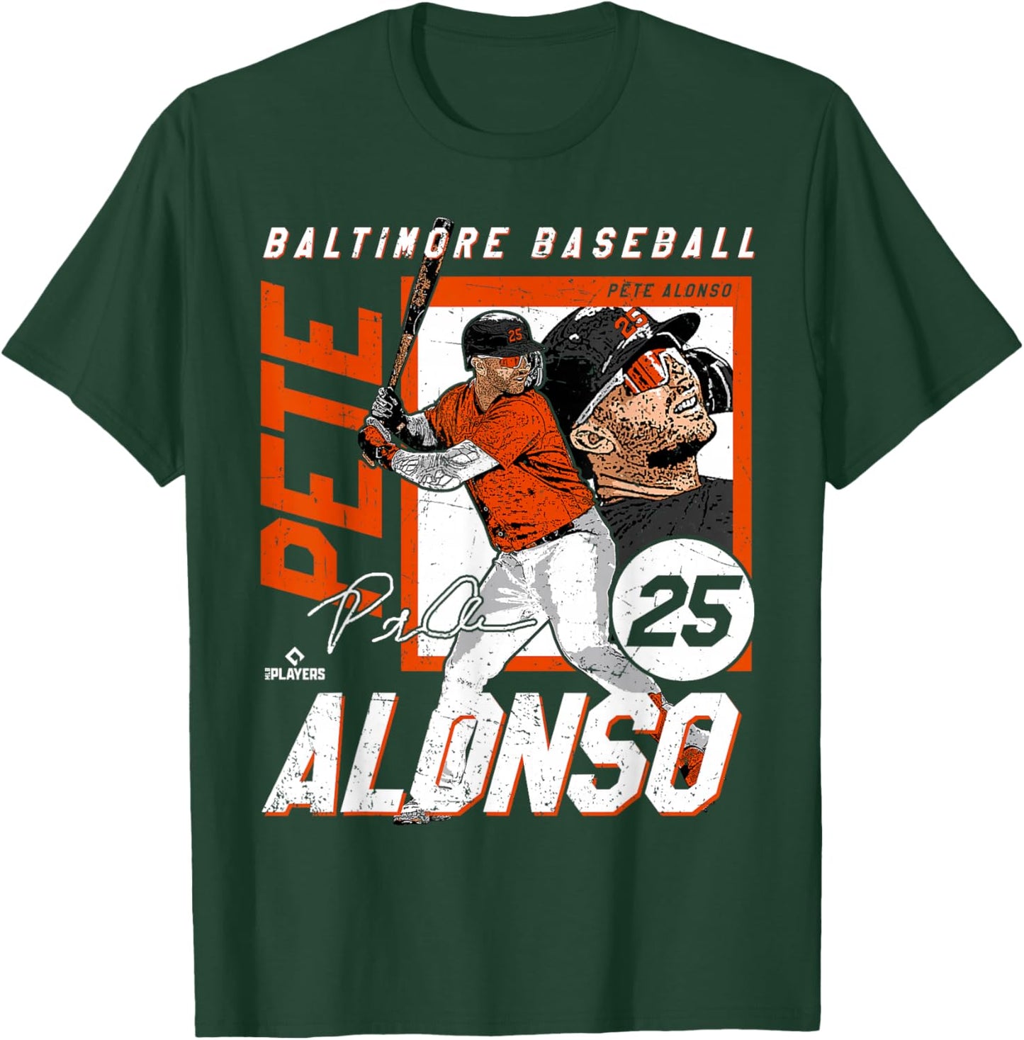 Pete Alonso | Baltimore Baseball Players | MLBPAL202M T-Shirt - T-Shirt | Forest