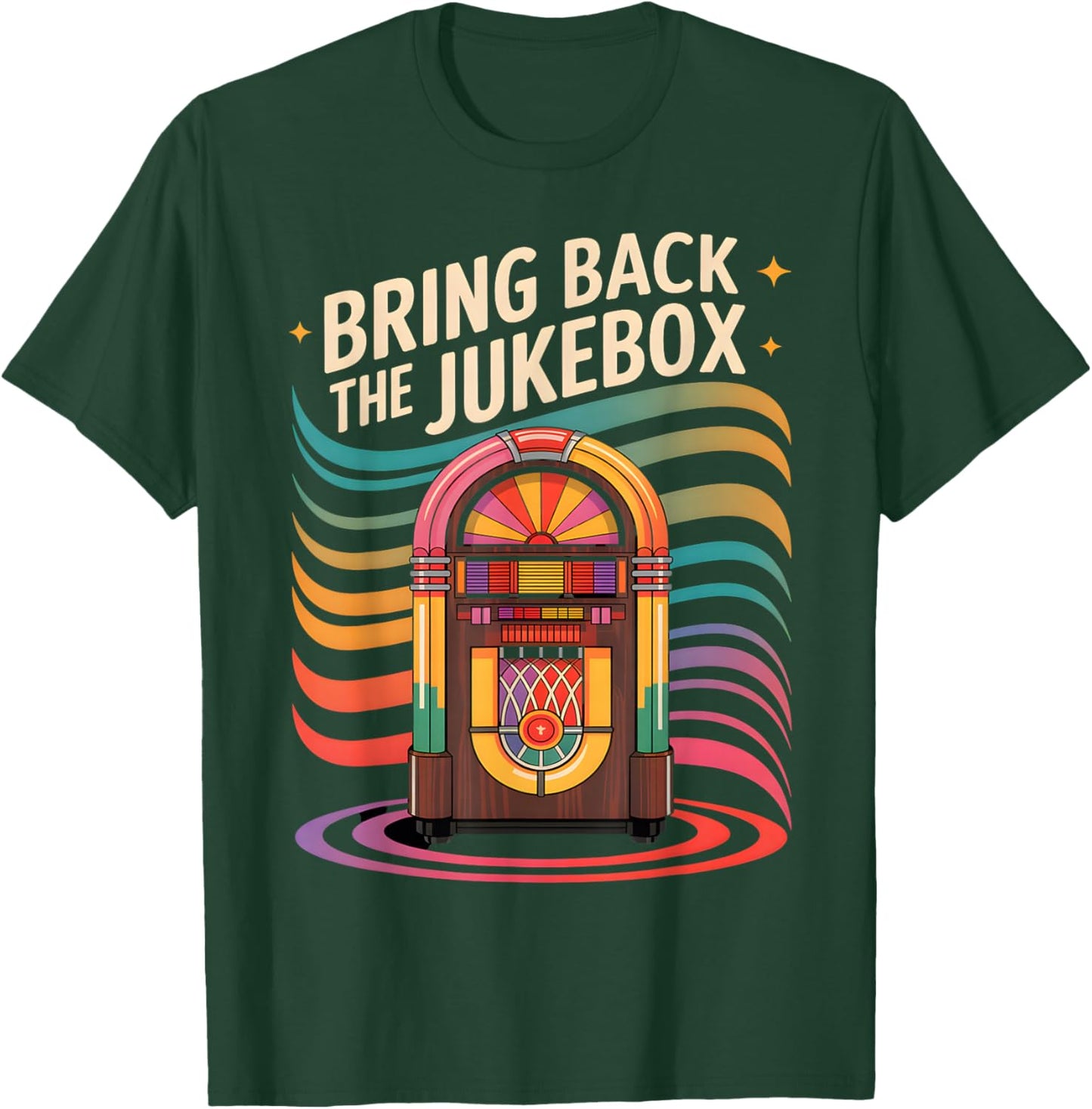 60s 70s 80s 90s Jukebox Nostalgia Memories Music T-Shirt - T-Shirt | Forest