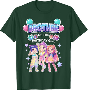 Brother of the Birthday Girl Cute Chibi Funny Korean Pop T-Shirt - T-Shirt | Forest