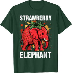 Kids Meme Strawberry Elephant T-Shirt - T-Shirt | Forest