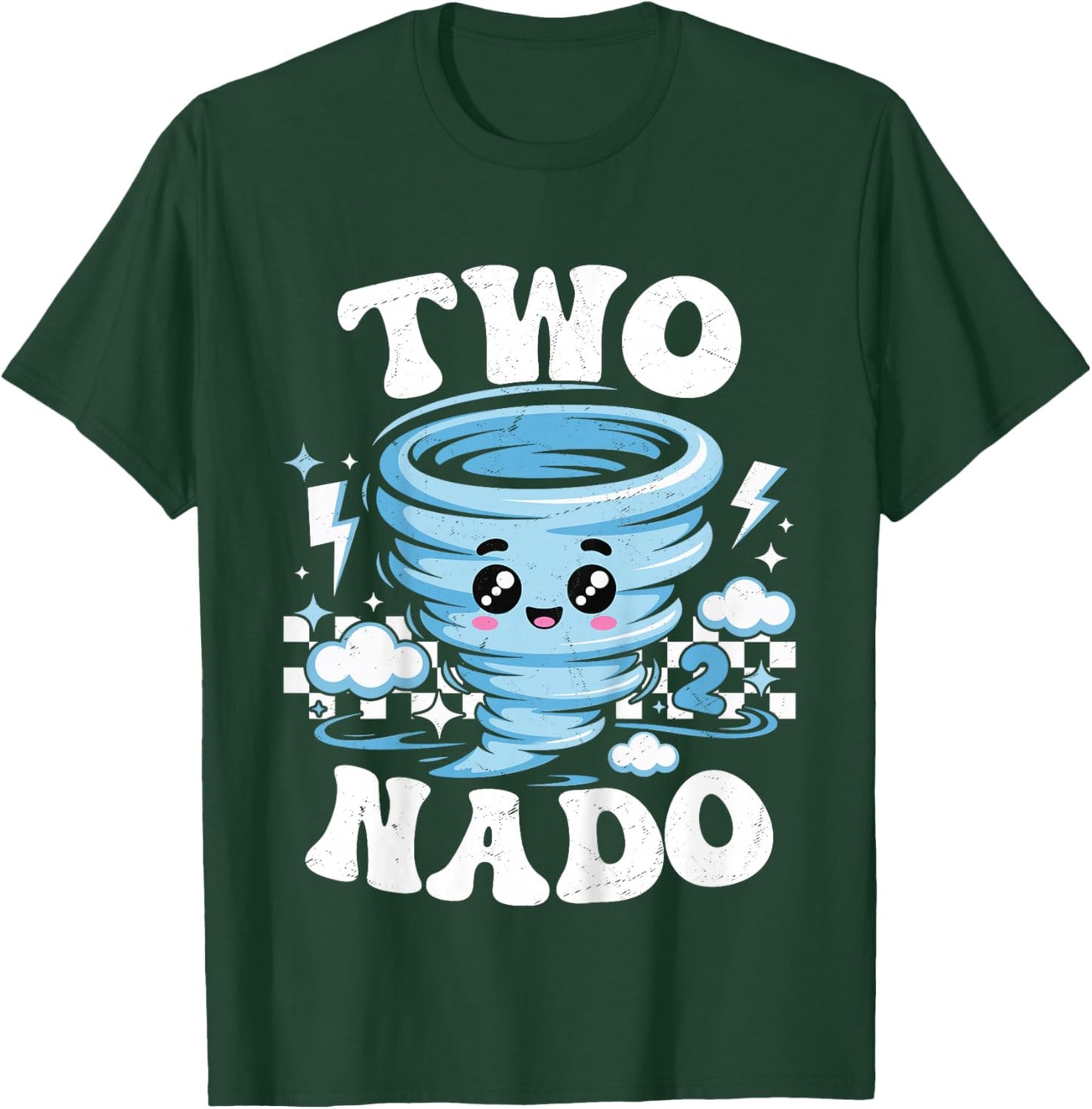 Two Nado 2nd Birthday Funny 2 Year Old Boys Kids T-Shirt - T-Shirt | Forest