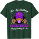 It's My Birthday Pisces Queen Purple Black Girl Women Cap T-Shirt - T-Shirt | Forest