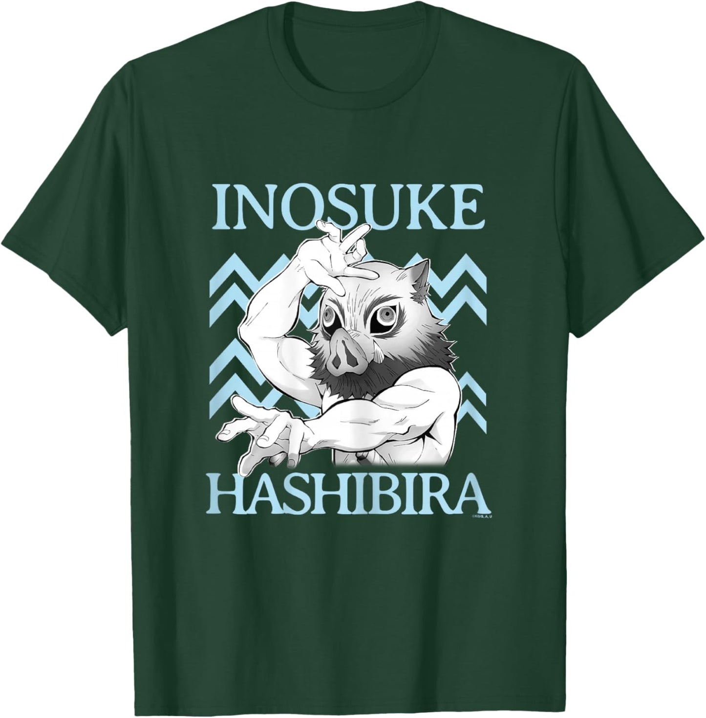 Demon Slayer: Kimetsu no Yaiba Inosuke Fierce Battle Mode T-Shirt - T-Shirt | Forest