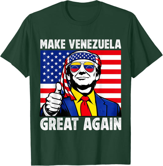 American Venezuela Support Freedom Equality Venezuelan Free T-Shirt - T-Shirt | Forest