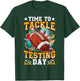 Test Day Time to Tackle Testing Day Funny Football Students T-Shirt - T-Shirt | Forest