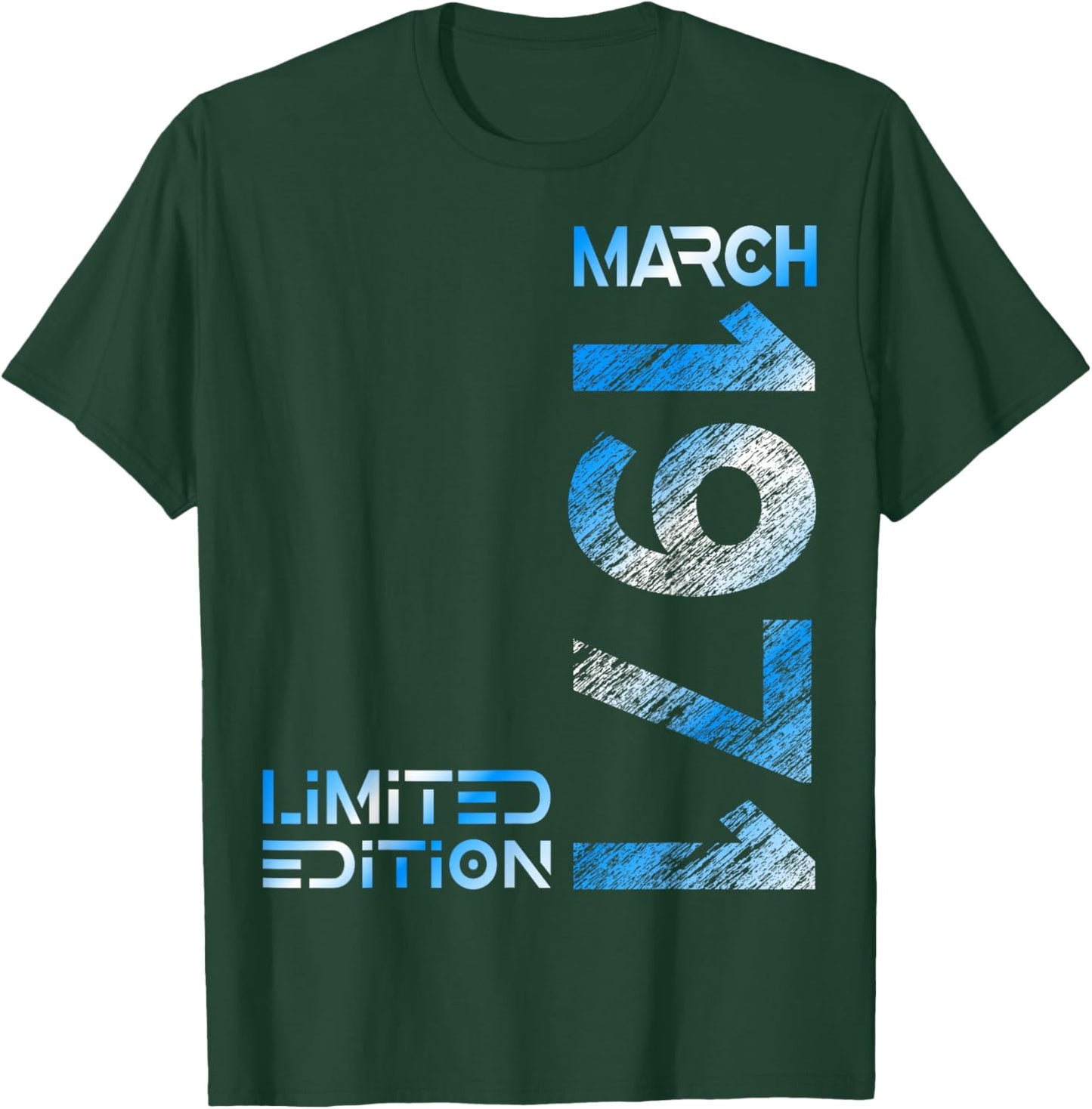 Limited Edition March 1971 Vintage 55. Birthday T-Shirt - T-Shirt | Forest