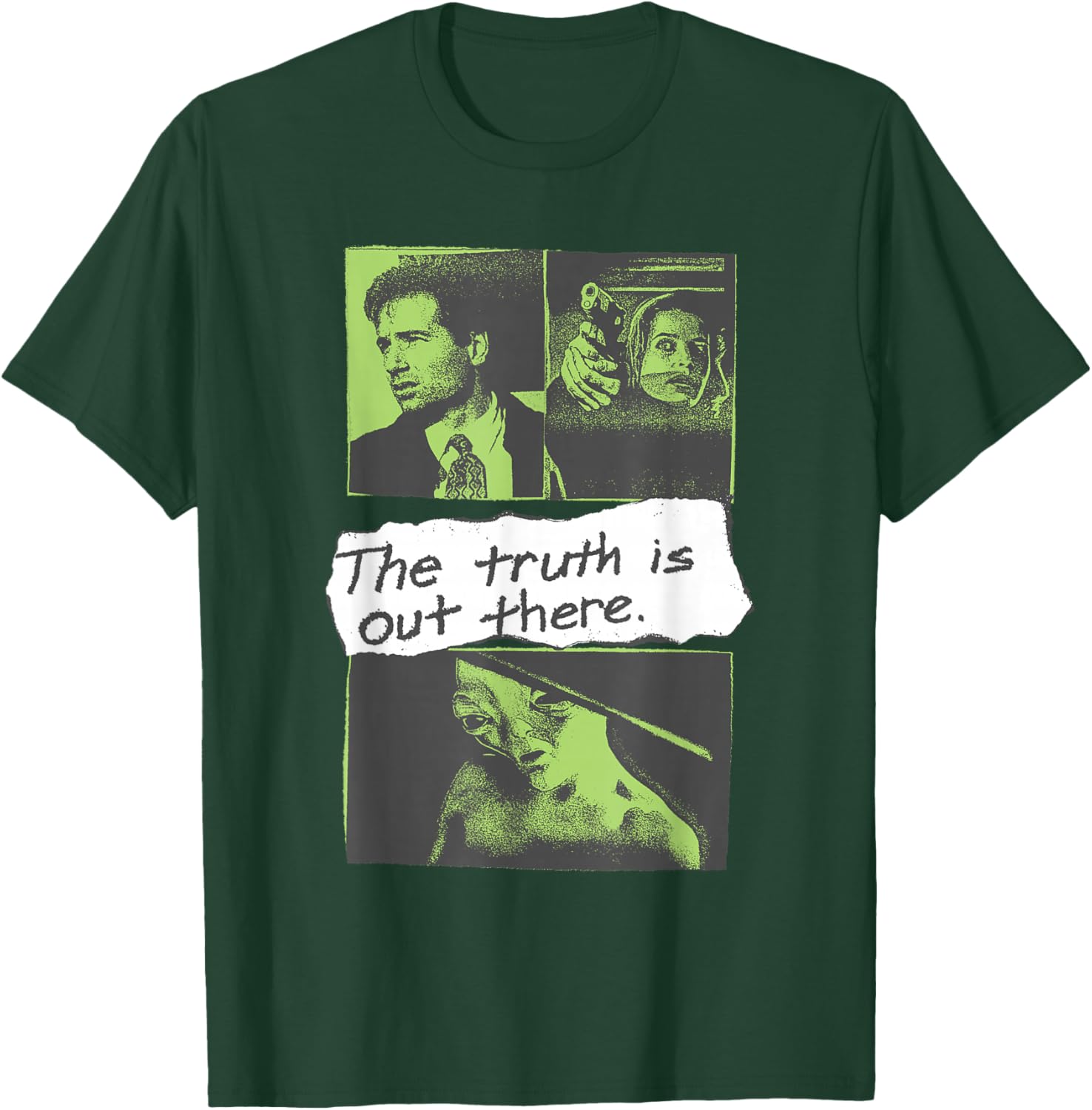 X-Files Front and Back Truth is Out There Alien 90's TV Show T-Shirt - T-Shirt | Forest
