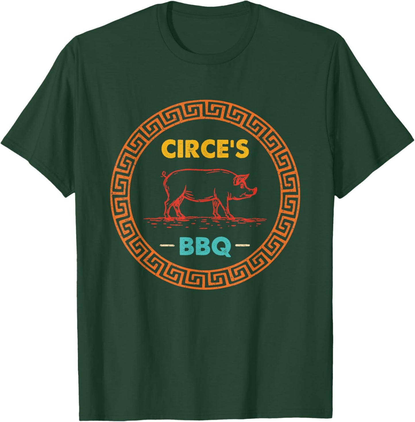 Circe's BBQ Funny Retro Vintage T-Shirt - T-Shirt | Forest