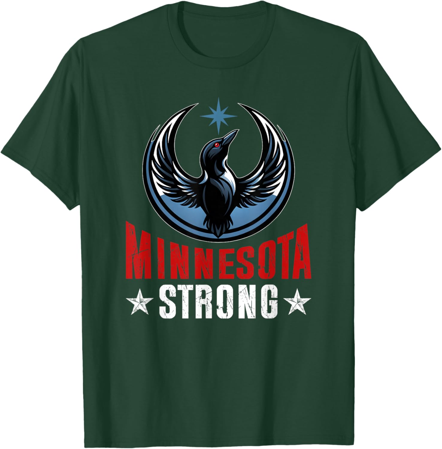 Retro Vintage Minnesota Strong T-Shirt - T-Shirt | Forest