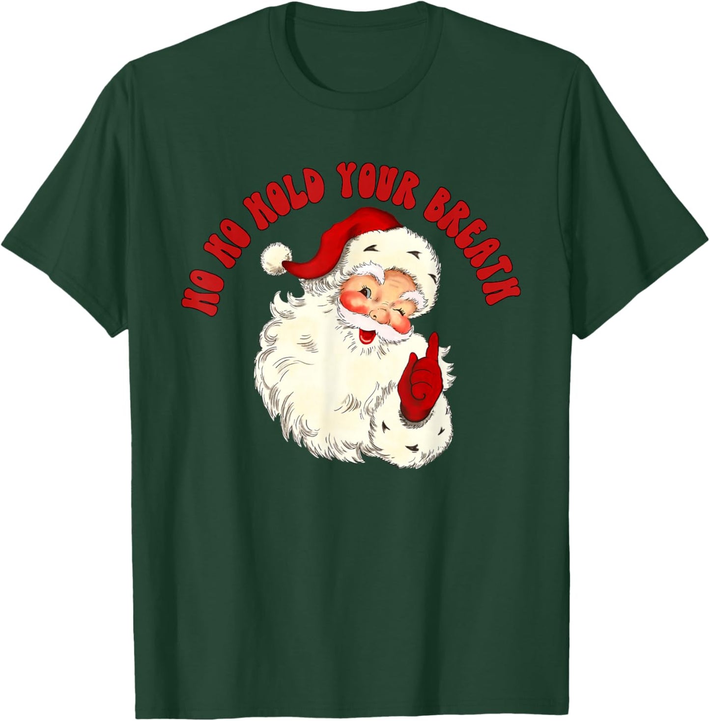 Vintage Santa Skeleton Ho Ho Hold Your Breath Radiology Dept T-Shirt - T-Shirt | Forest