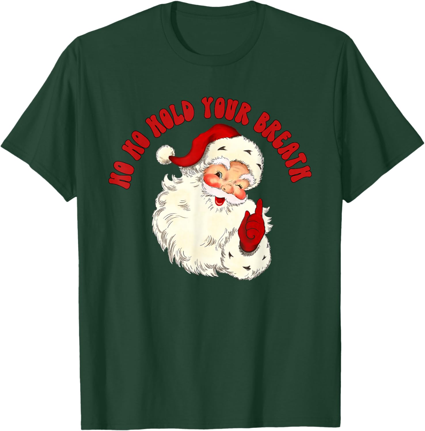 Vintage Santa Skeleton Ho Ho Hold Your Breath Radiology Dept T-Shirt - T-Shirt | Forest