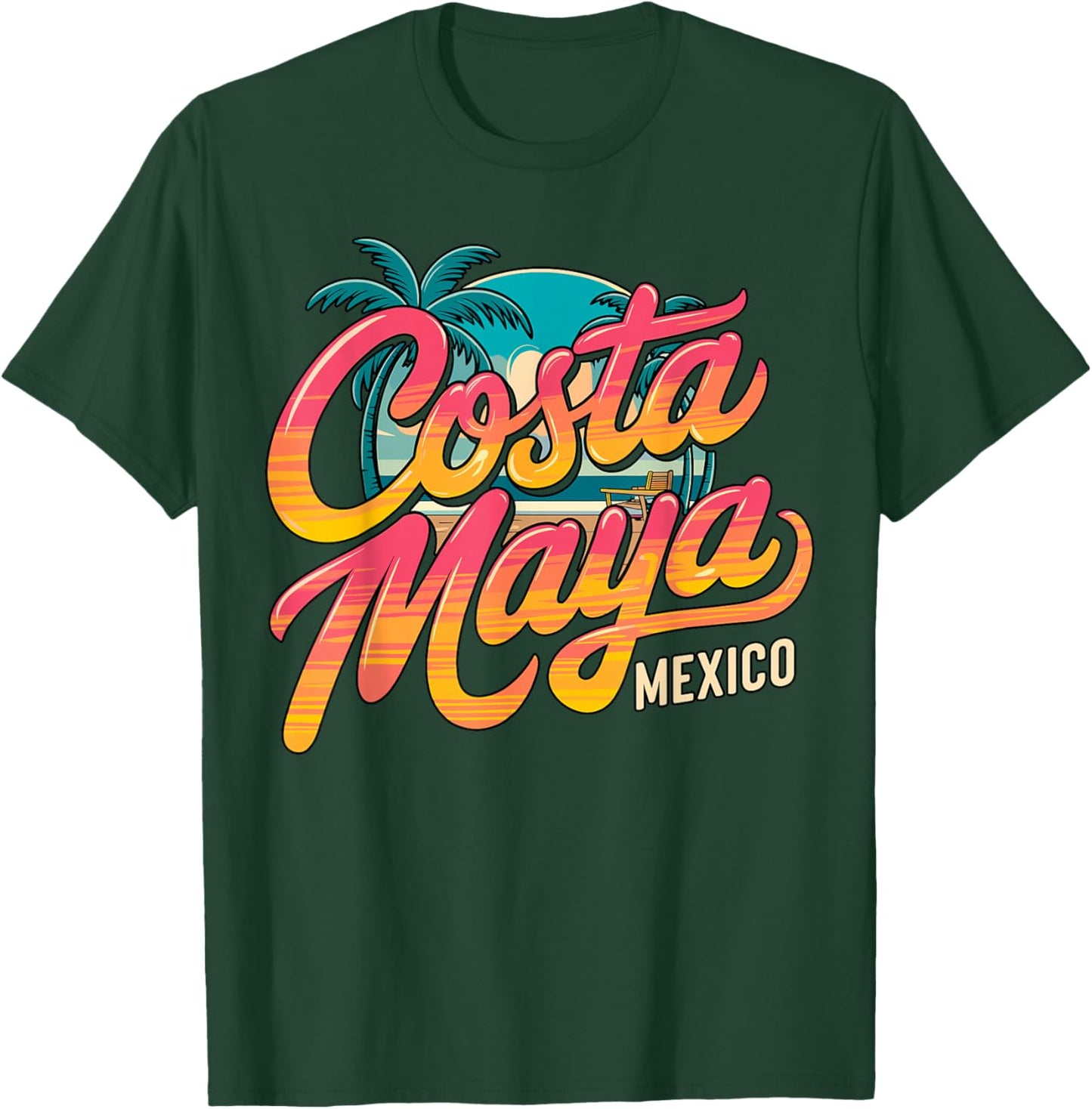 Costa Maya Mexico Summer Vacation T-Shirt - T-Shirt | Forest