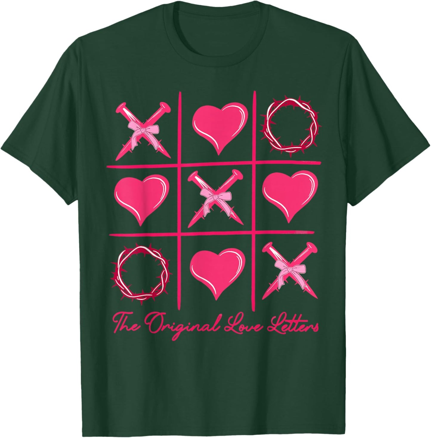 The Original Love Letters Valentine XOXO Heart Men Women T-Shirt - T-Shirt | Forest